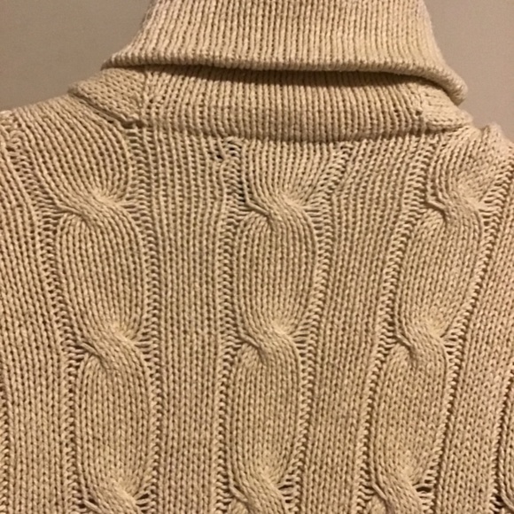 🔥🔥POLO BY RALPH LAUREN, MEDIUM, SEE PHOTOS, HAND KNIT CABLE SWEATER - Picture 7 of 8